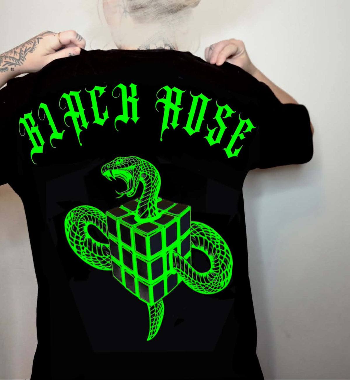 Snake Cubix Tshirt Green
