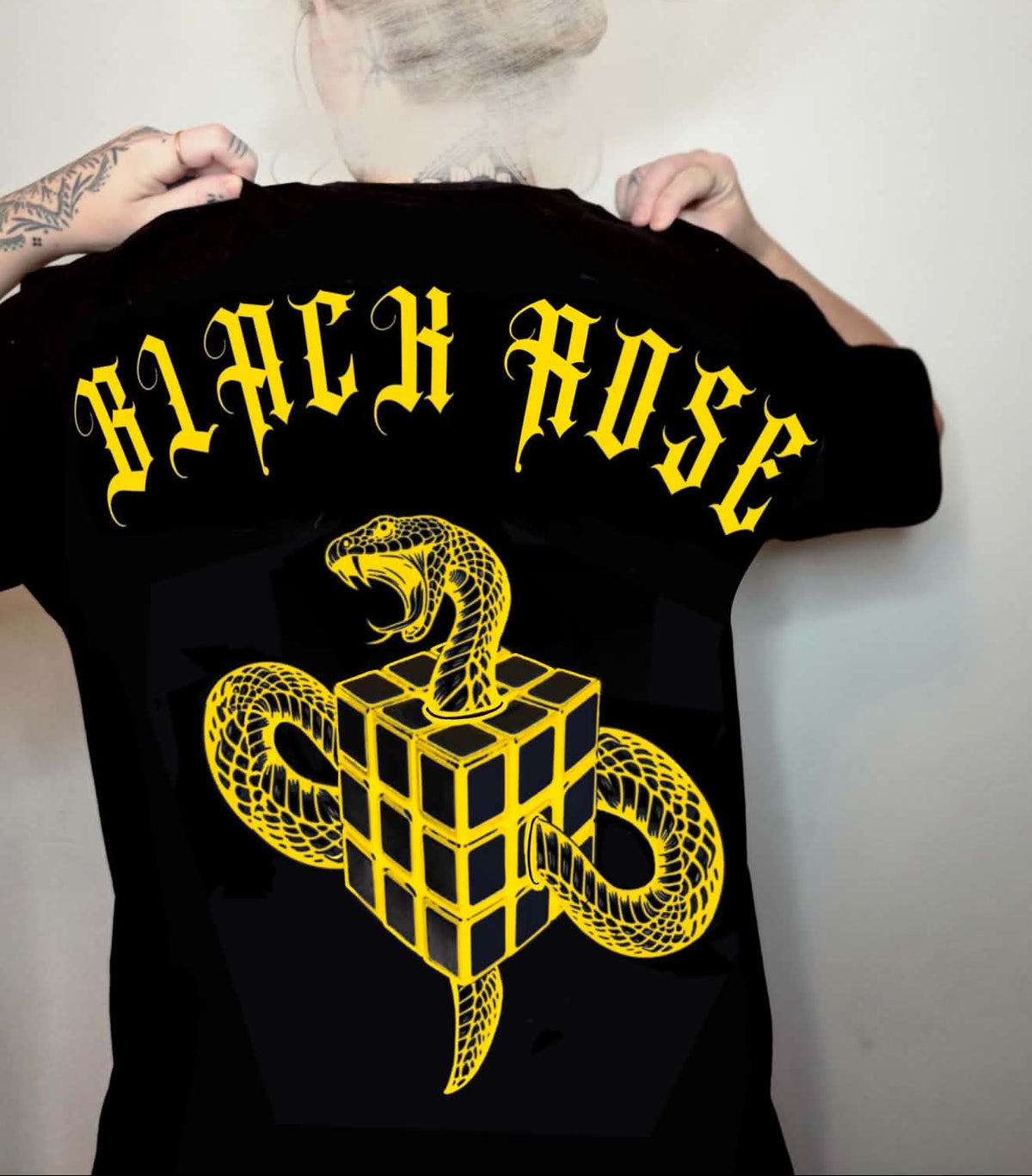 Snake Cubix Tshirt Yellow