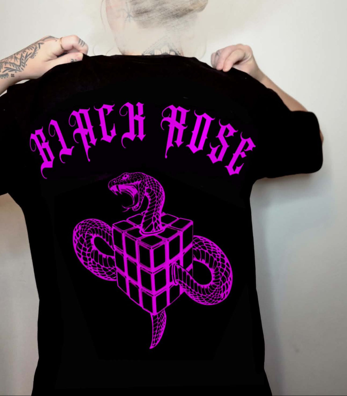 Snake Cubix Tshirt Purple