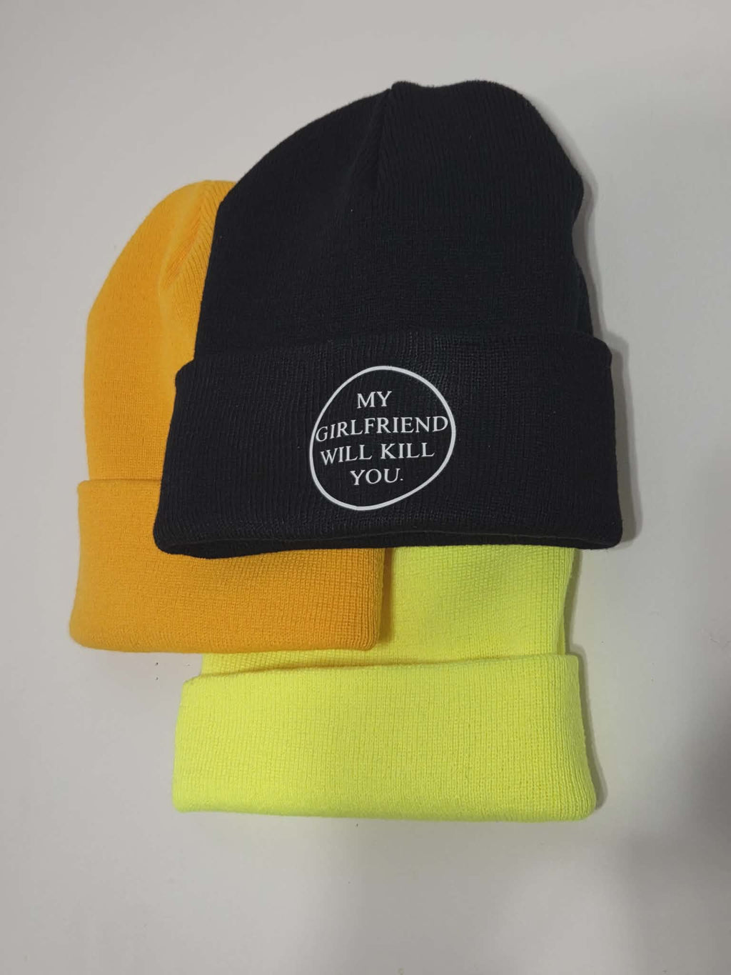 "My Wife will kill you" beanies