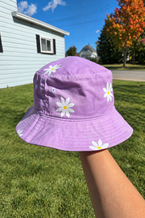 Daisy Lilac Bucket Hat